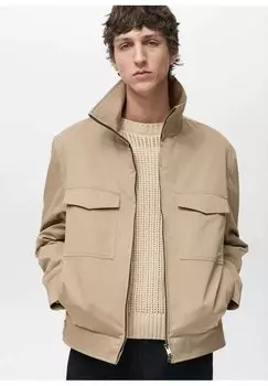 Летняя куртка JERRY Mango, бежевый