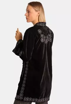 Летняя куртка KIMONO BORDADO HILO Alma en Pena, черный