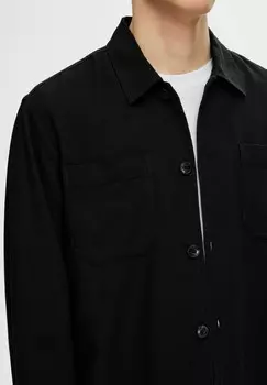 Летняя куртка LANGARM Selected Homme, черный