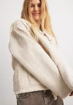 Летняя куртка NA-KD, бежевый