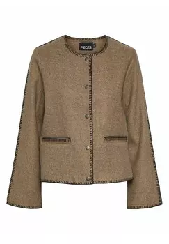 Летняя куртка PCNIANNA Pieces, коричневый