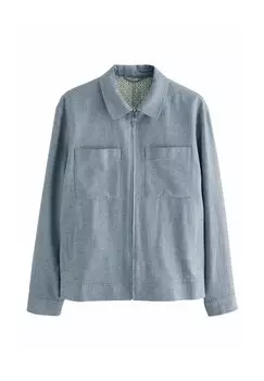 Летняя куртка REGULAR FIT - TEXTURED Next, синий