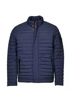 Летняя куртка с практичным карманом на рукаве New Canadian, синий