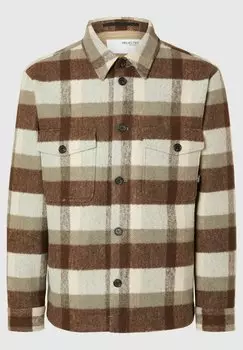 Летняя куртка SLHARCHIVE NOOS Selected Homme, коричневый