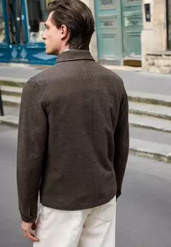 Летняя куртка SMART CHECK SHACKET. REGULAR FIT Next, коричневый