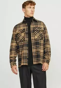 Летняя куртка SOBRECAMISA Jack & Jones, светло-коричневый