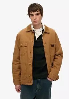 Летняя куртка SURPLUS FOUR POCKET CHORE Superdry, коричневый