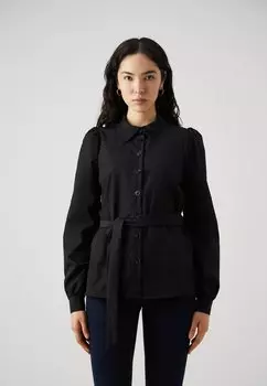 Летняя куртка Vmemma Shirt Belt Vero Moda, черная