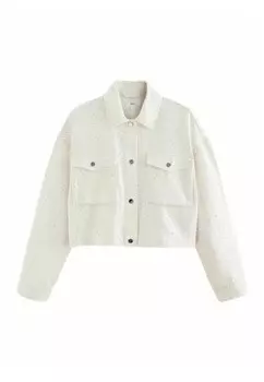 Летняя куртка WESTERN RHINESTONE REGULAR FIT Next, белый