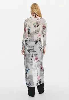Летняя куртка WITH TEXT AND FLOWERS Desigual, белый
