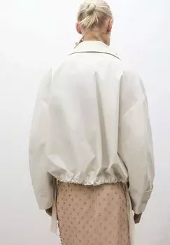 Летняя куртка WRINKLE Mango, молочный