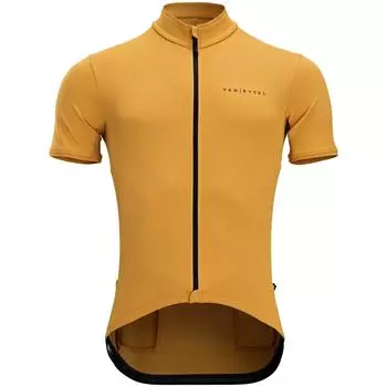 Летняя майка для шоссейного велоспорта Decathlon Rc500 с короткими рукавами Triban, желтый