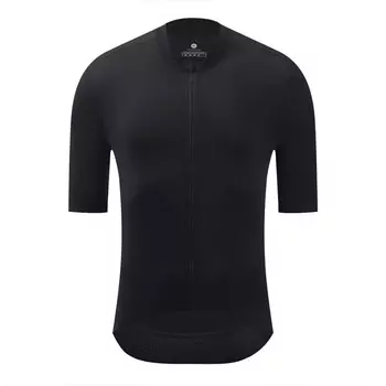 Летняя мужская велосипедная спортивная одежда Mountainpeak с короткими рукавами, дышащая и впитывающая пот YJZ215-черный XS-3XL