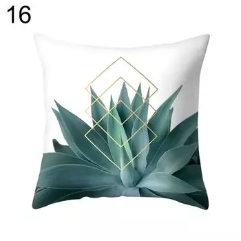 Летняя подушка со свежими листьями кактуса и фламинго, чехол для дивана-кровати, украшение автомобиля-16 # Stuttg
