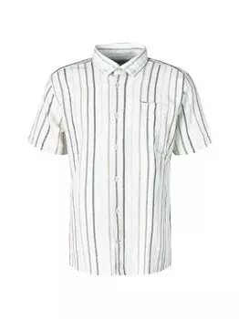 Летняя рубашка в полоску с короткими рукавами Ecru Roker Barbour