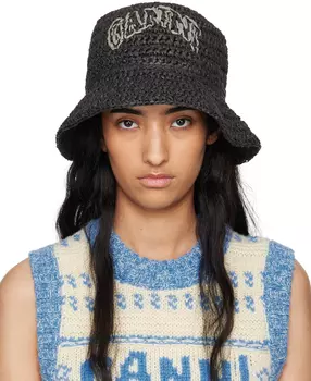 Летняя соломенная пляжная шляпа GANNI