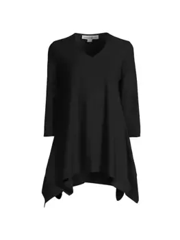 Летняя туника в стиле Social Swing Caroline Rose, черный