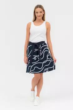 Летняя юбка Budmil, синий/белый