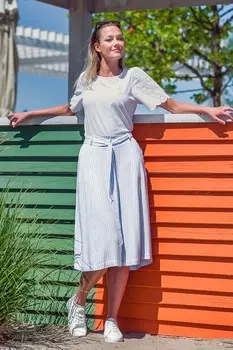 Летняя юбка Budmil, синий/белый