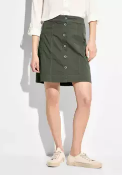Летняя юбка Cecil в стиле Paper Touch, хаки
