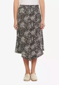 Летняя юбка Le Temps Des Cerises с модным узором по всей поверхности, бежевый