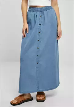 Летняя юбка URBAN CLASSICS " Urban Classics Women's Ladies Long Wide Light Denim юбка" (1 шт.), голубой