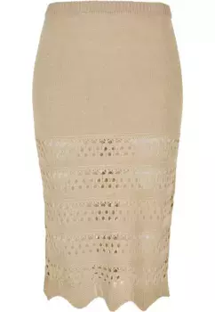 Летняя юбка URBAN CLASSICS " Urban Classics Women's Ladies Ladies 3/4 Crochet Knit Jacket" (1 шт.), цвет Softseagrass