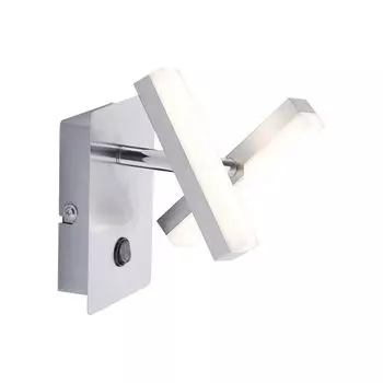 LeuchtenDirekt 11276-55 Rico Светодиодный настенный светильник 2x 2Вт 3000К, серебро