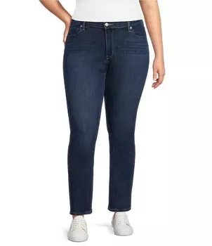 Levi's 414 Классические прямые джинсы из эластичного денима больших размеров со средней посадкой, синий