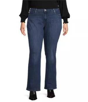 Levi's 415 Классические джинсы из эластичного денима больших размеров со средней посадкой, синий