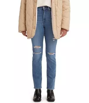 Levi's 724 High Rise 30Прямые джинсы, синий