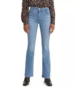 Levi's 725 High Rise 32Джинсы Bootcut по внутреннему шву, синий