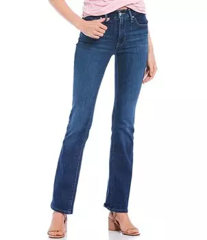 Levi's 725 High Rise 32Джинсы Bootcut по внутреннему шву, синий