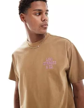 Levi's – Архив – Плотная бежевая футболка с винтажным логотипом
