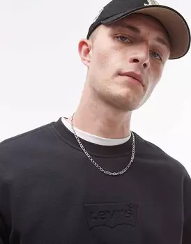 Levi's – черная толстовка с логотипом «крылья летучей мыши»