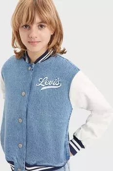 Levi's Детский бомбер LVG DENIM BOMBER JACKET, синий