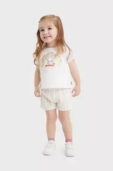 Levi's Детский комплект футболка и шорты LVG SHELL, желтый