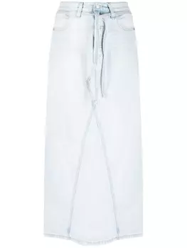 Levi's длинная джинсовая юбка Icon, синий