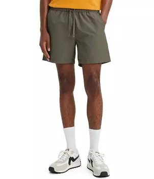 Levi's Elastic Waist XX Easy 6Однотонные шорты чинос с внутренним швом, зеленый