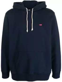 Levi's худи с длинными рукавами и нашивкой-логотипом, синий