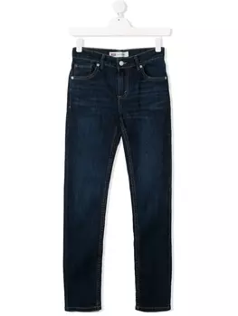 Levi's Kids джинсы с эффектом потертости, синий