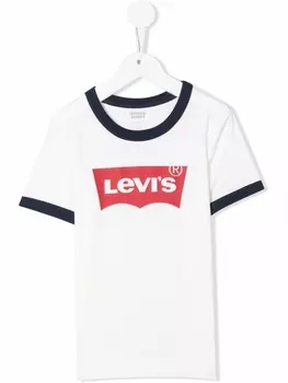 Levi's Kids футболка с логотипом, белый