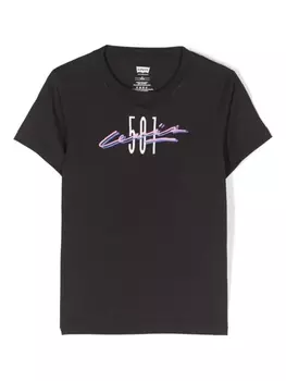 Levi's Kids футболка с логотипом, черный