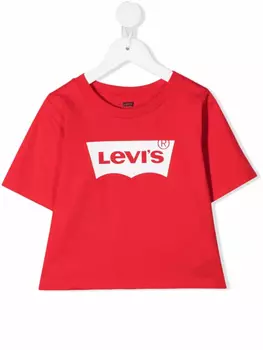 Levi's Kids футболка с логотипом, красный