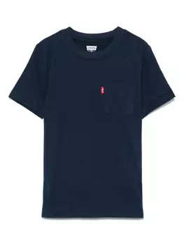 Levi's Kids футболка с накладным карманом, синий