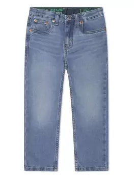 Levi's Kids прямые джинсы с нашивкой-логотипом, синий