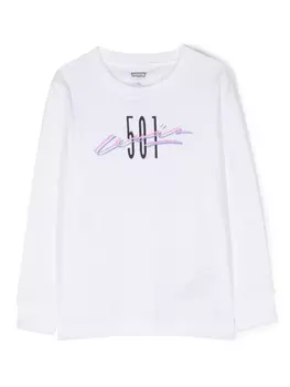 Levi's Kids толстовка 501 Archival, белый