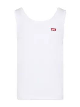 Levi's Kids топ в рубчик с вышитым логотипом, белый