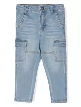 Levi's Kids зауженные джинсы карго, синий