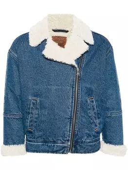 Levi's куртка с оторочкой из шерпы, синий